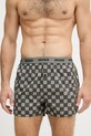 Abbigliamento HUGO boxer larghi da uomo in cotone WOVEN BOXER TRIPLET pacco da 3 50532565 multicolore