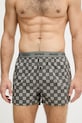 Oblečenie HUGO voľné boxerky pánske bavlnené WOVEN BOXER TRIPLET 3-pak 50532565 viacfarebná