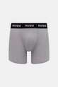Ρούχα HUGO μποξεράκι Ανδρικό βαμβακερό με ελαστάν BOXERBR TRIPLET PACK 3-pack 50532613 γκρί