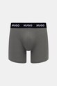 HUGO μποξεράκι Ανδρικό βαμβακερό με ελαστάν BOXERBR TRIPLET PACK 3-pack γκρί 50532613