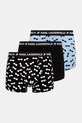 Karl Lagerfeld boxeri 3-pack cu modele albastru A1M47083