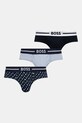 BOSS slipy 3-pack dzianina granatowy 50531706