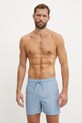 Купальні шорти Calvin Klein Planet friendly блакитний KM0KM01082