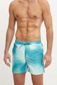 Calvin Klein szorty kąpielowe KM0KM01160 turkusowy SS25