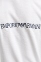 Бавовняний халат EA7 Emporio Armani білий AF14014.7M000441