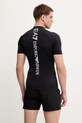EA7 Emporio Armani tricou de înot sporturi acvatice negru AF13158.7M000547