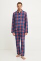Gant pijamale de bumbac set bleumarin 902449100