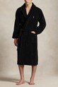 Бавовняний халат Polo Ralph Lauren аплікація чорний 714966109