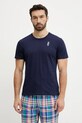 Одежда Хлопковая пижама Polo Ralph Lauren 714931645 тёмно-синий