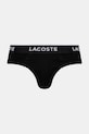 Slip gaćice Lacoste 3-pack 8H1293 crna SS25