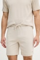 HUGO pantaloncini da tuta da uomo Austin Shorts beige 50532023