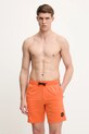 Napapijri pantaloni scurți N-Tartuca panza portocaliu NP0A4ILTA001