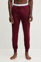 United Colors of Benetton spodnie piżamowe bawełniane bawełna bordowy 30964F00V