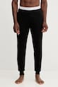 United Colors of Benetton pantaloni pijama bumbac uni negru 30964F00V
