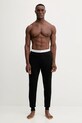 United Colors of Benetton spodnie piżamowe bawełniane 30964F00V czarny AW25