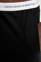 United Colors of Benetton pantaloni pijama bumbac negru 30964F00V