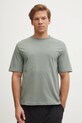 United Colors of Benetton t-shirt piżamowy bawełniany bawełna szary 30964M01W