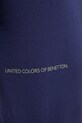 Бавовняна піжамна футболка United Colors of Benetton темно-синій 30964M01W