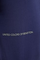 United Colors of Benetton t-shirt piżamowy bawełniany granatowy 30964M01W