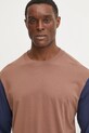 Bavlněné pyžamo United Colors of Benetton 30964P02U hnědá