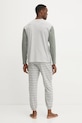 Bavlněné pyžamo United Colors of Benetton 30964P02U šedá SS25