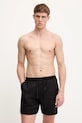 Βαμβακερό σορτσάκι BOSS βαμβάκι μαύρο 50540134