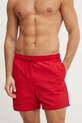 Plavkové šortky Tommy Hilfiger Planet friendly červená UM0UM03477