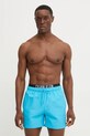 Plavkové šortky Calvin Klein Planet friendly modrá KM0KM01093