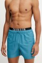 Calvin Klein szorty kąpielowe KM0KM01093 turkusowy SS25
