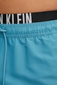 Calvin Klein szorty kąpielowe turkusowy KM0KM01093