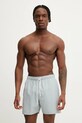 Plavkové šortky Calvin Klein KM0KM01101 modrá SS25
