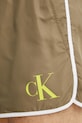 Plavkové šortky Calvin Klein zelená KM0KM01119