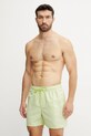 Купальні шорти Calvin Klein аплікація зелений KM0KM01166