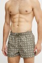 Kratke hlače za kupanje Calvin Klein KM0KM01172 zelena SS25