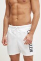 Plavkové šortky Calvin Klein Planet friendly bílá KM0KM01092