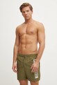 Plavkové šortky Calvin Klein KM0KM01092 zelená SS25