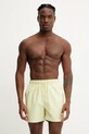 Calvin Klein szorty kąpielowe aplikacja żółty KM0KM01109