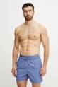 Calvin Klein szorty kąpielowe Planet friendly niebieski KM0KM01104