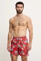 Superdry szorty kąpielowe Planet friendly czerwony M3010242A.VOD