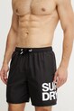 Superdry pantaloni scurți de baie M3010247A.02A negru SS25