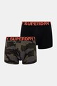 Superdry boxeralsó 2 db dzsörzé fekete M3110453A.CS4
