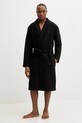 Tommy Hilfiger szlafrok bawełniany bawełna czarny UM0UM03524