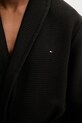 Tommy Hilfiger szlafrok bawełniany czarny UM0UM03524