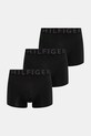 Tommy Hilfiger boxeralsó 3 db sima fekete UM0UM03467