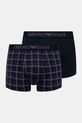 Emporio Armani Underwear bokserki 2-pack wzorzyste granatowy EM001014.AF10797