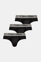 Calvin Klein Underwear slipy 3-pack nadruk czarny LV00NB4122