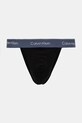 Tanga Calvin Klein Underwear 3-pack černá LV00NB4386