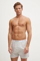 Bombažne pižama kratke hlače Calvin Klein Underwear LV00NM2831 bela SS25