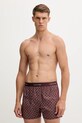 Хлопковые пижамные шорты Calvin Klein Underwear бордо LV00NM2831