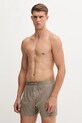 Хлопковые пижамные шорты Calvin Klein Underwear коричневый LV00NM2831